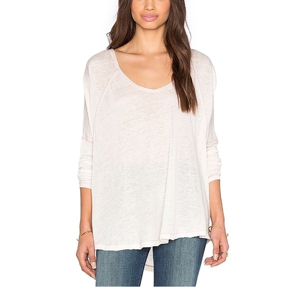 𝅺FREE People MACCHIATO TOP IN DUSTY PEACH - Picture 1 of 7